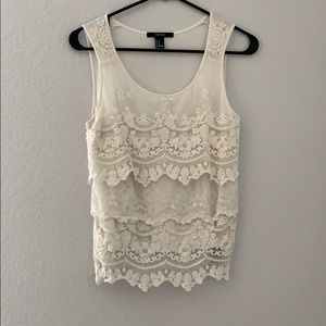 Lace tank top